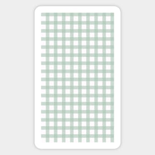 Boho Light Green Gingham Sticker